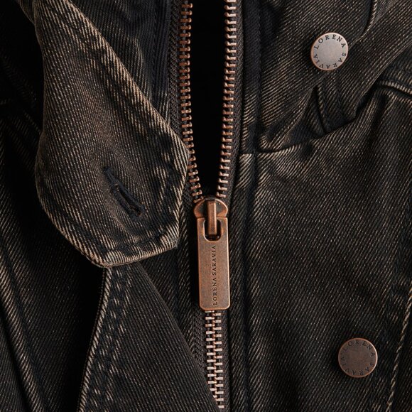 Lorena Saravia H&M Voluminous Twill Jacket Dark Brown - PRICE FIRM - Picture 4 of 4